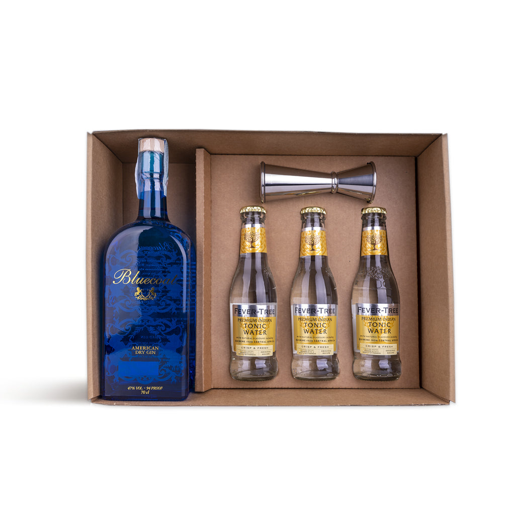 Gin Kit - Bluecoat "Indian & Jigger" - Giftabox