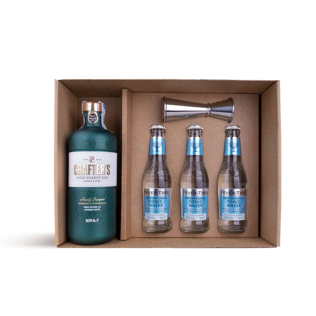 Gin Kit - Crafter's Wild Forest "Mediterranea & Jigger" - Giftabox