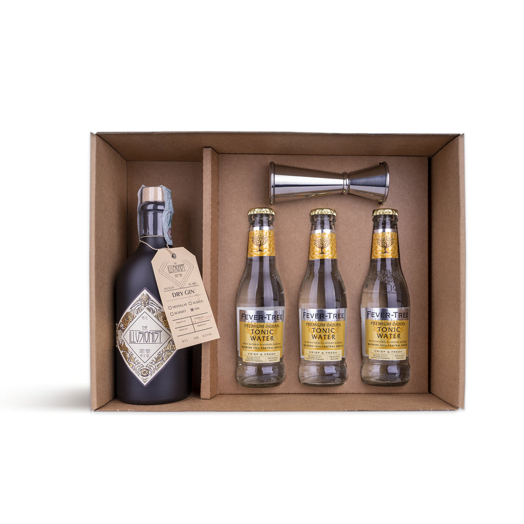 Gin Kit - The Illusionist "Indian & Jigger" - Giftabox