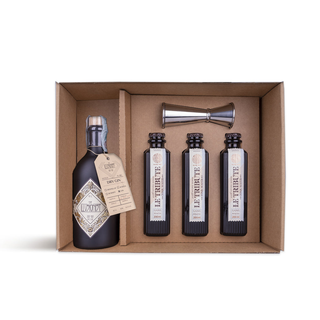 Gin Kit - The Illusionist "Le Tribute & Jigger" - Giftabox