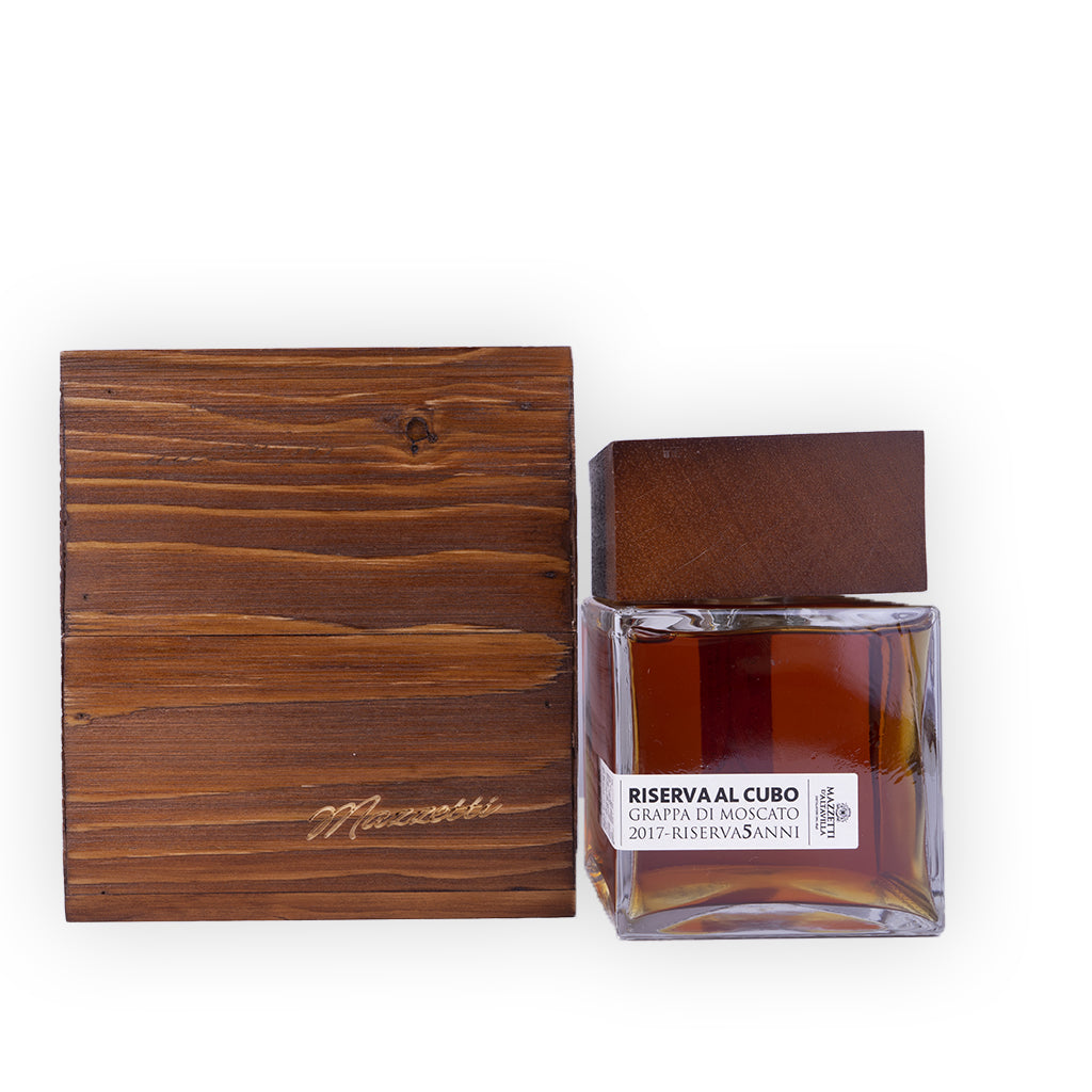 Grappa Mazzetti Riserva al Cubo Moscato