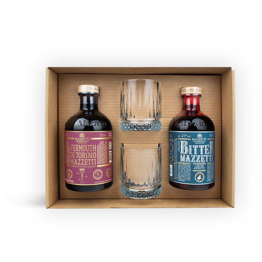 Americano Kit - Vermouth, Bitter Mazzetti & Bicchieri